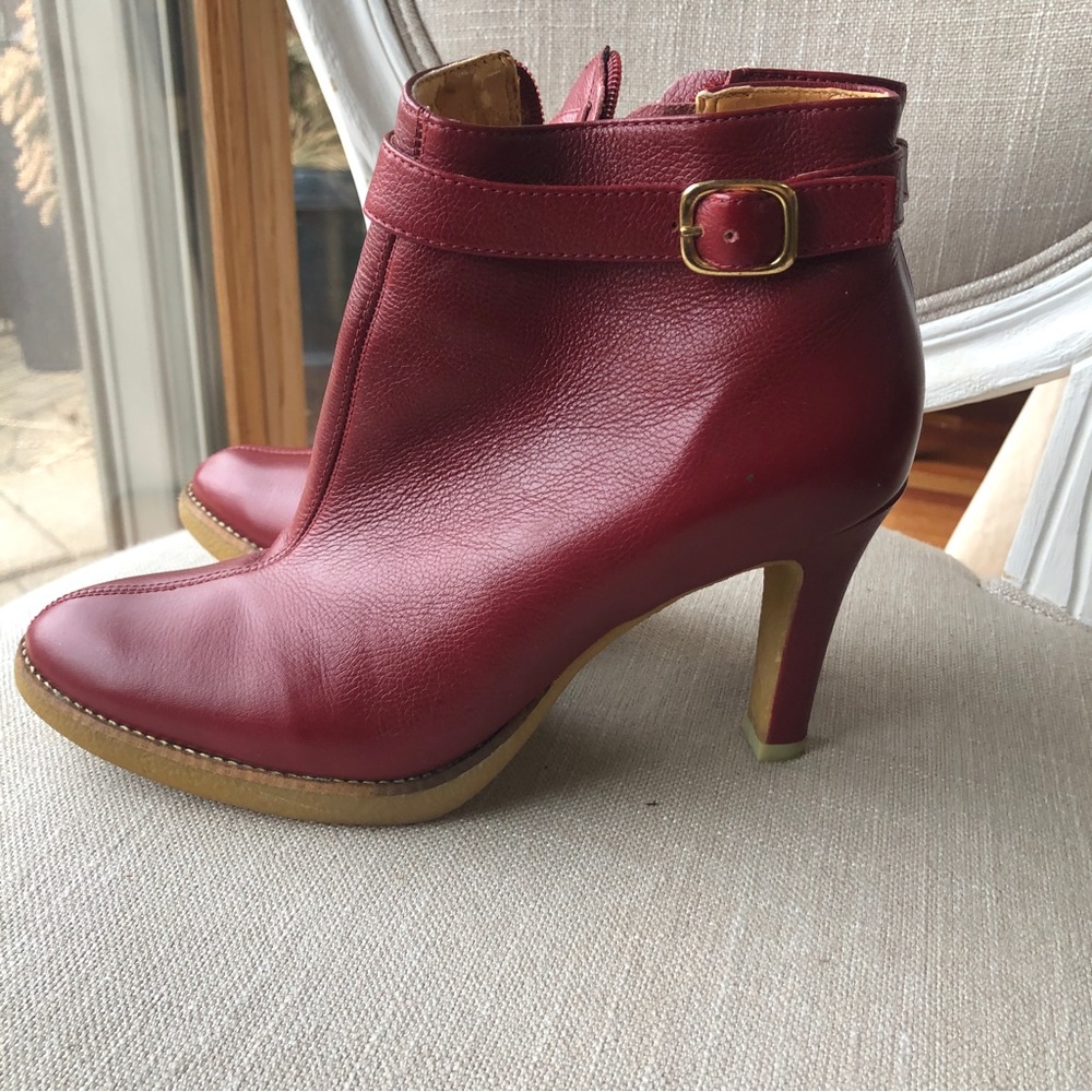 Paolo Corelli Red leather boots Sz 7